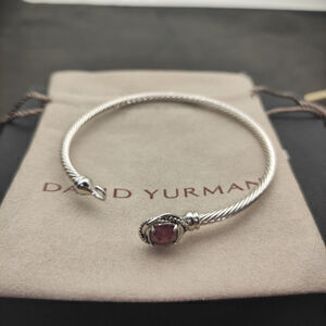 David Yurman twisted square diamond purple diamond bracelet